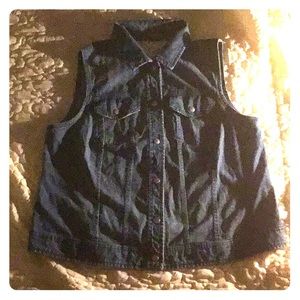 A Jean denim blue vest